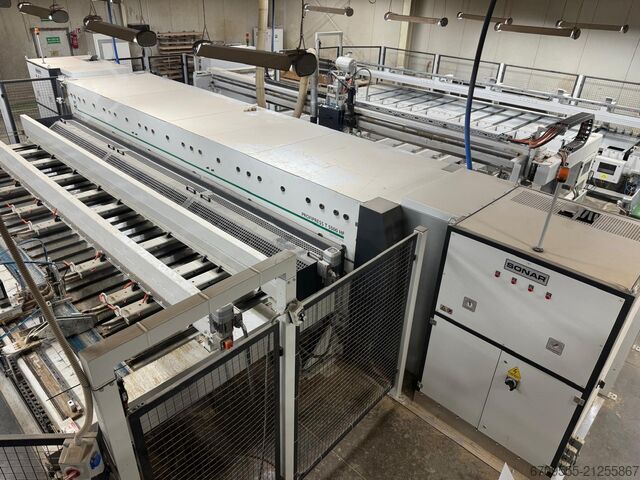 WEINIG Linie zum Verleimen und Formatieren WEINIG PowerMat 2400+ ProfiPress T 5500 HF