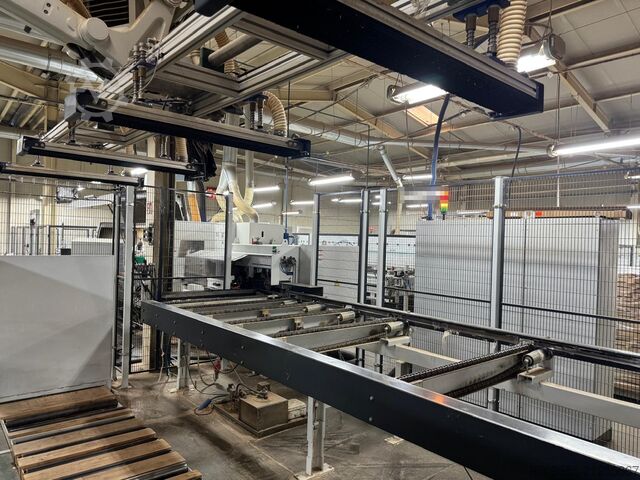 WEINIG Linie zum Verleimen und Formatieren WEINIG PowerMat 2400+ ProfiPress T 5500 HF