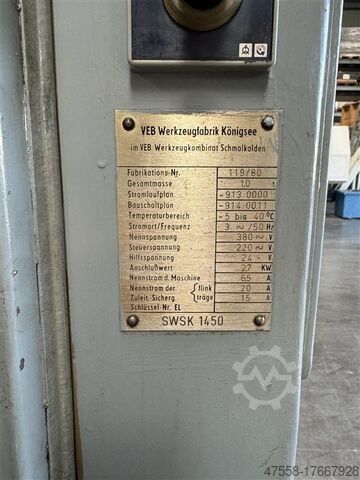 Saw-Blade Sharpening Machine WMW WERKÖ SWSK 1450