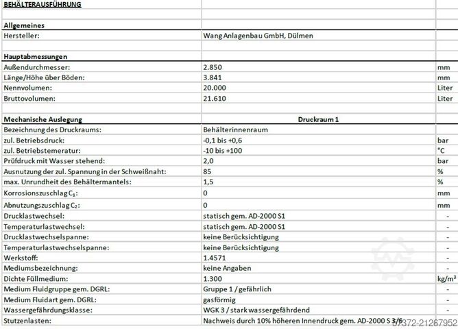 Stainless Steel Container WANG Anlagenbau I-TIX