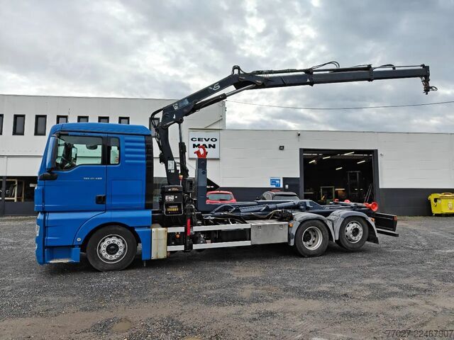 Hook arm system MAN TGX 26.400 Container Hyvalift Crane HIAB 144