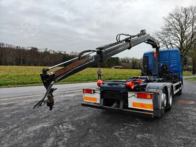 Hook arm system MAN TGX 26.400 Container Hyvalift Crane HIAB 144