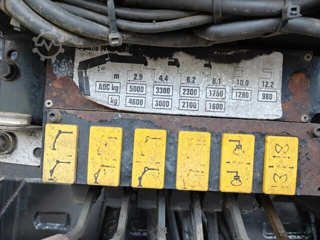 Hook arm system MAN TGX 26.400 Container Hyvalift Crane HIAB 144