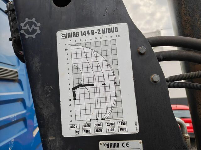 Hook arm system MAN TGX 26.400 Container Hyvalift Crane HIAB 144