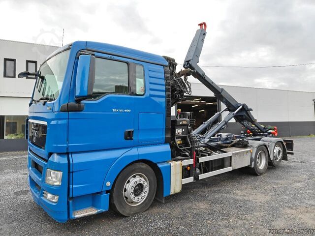 Hook arm system MAN TGX 26.400 Container Hyvalift Crane HIAB 144