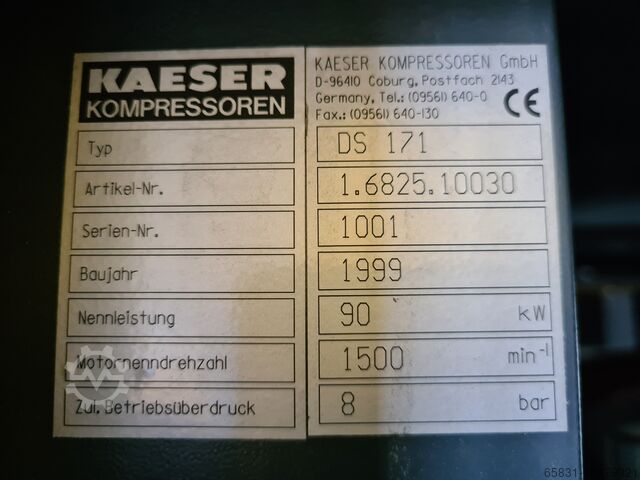 Schraubenkompressor Kaeser DS 171