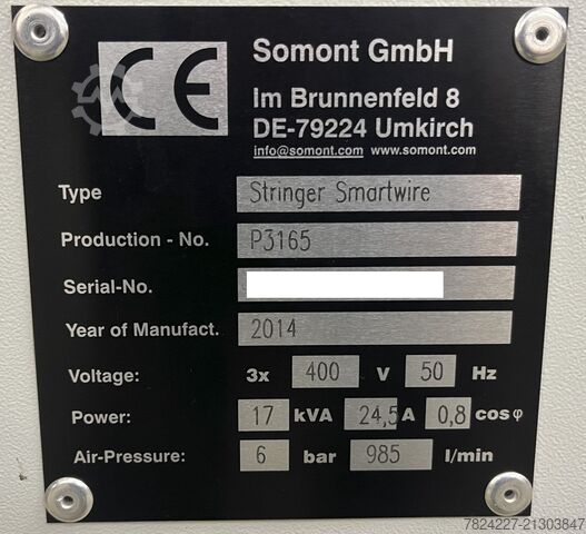 P3165 Somont / Meyer Burger Stringer CCS Smartwire