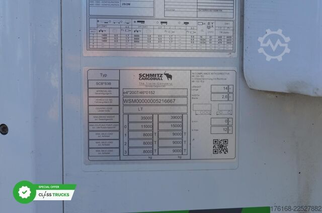 Reefer semitrailer SCHMITZ CARGOBULL SKO FP 60 ThermoKing SLXi 300