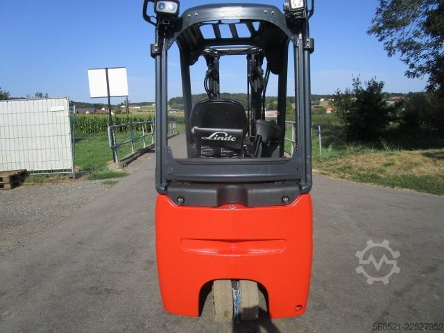 Elektro 3 Rad-Stapler Linde E16H-02 - Triplex 4,6m + Seitenschieber