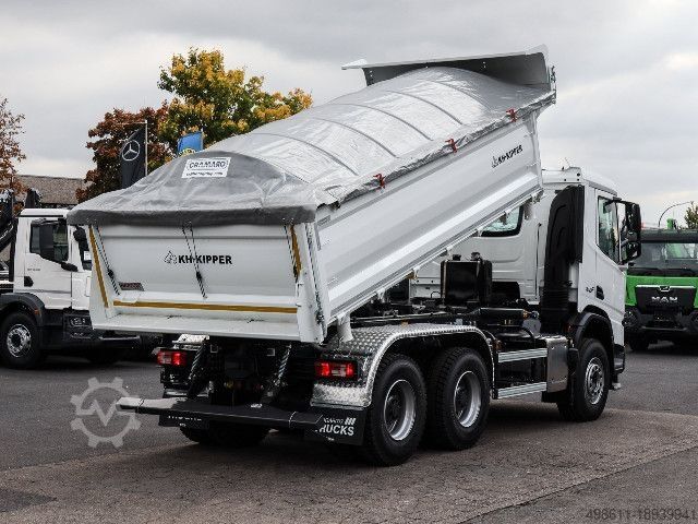 Tipper truck DAF XDC 450 FAT,Kippbrücke, Standheizg., MX-Motorb./