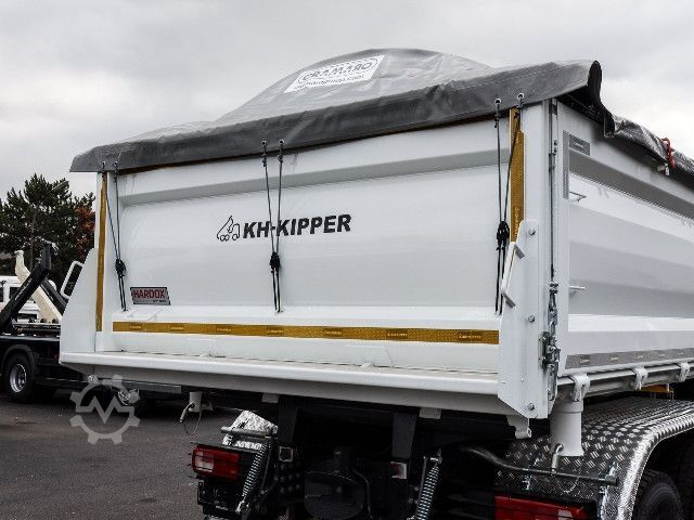 Tipper truck DAF XDC 450 FAT,Kippbrücke, Standheizg., MX-Motorb./