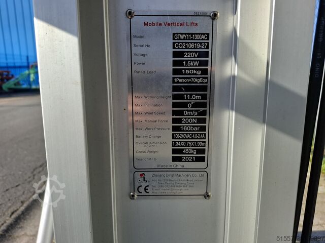 Work platform Dingli GTWY11-1300AC | 2021