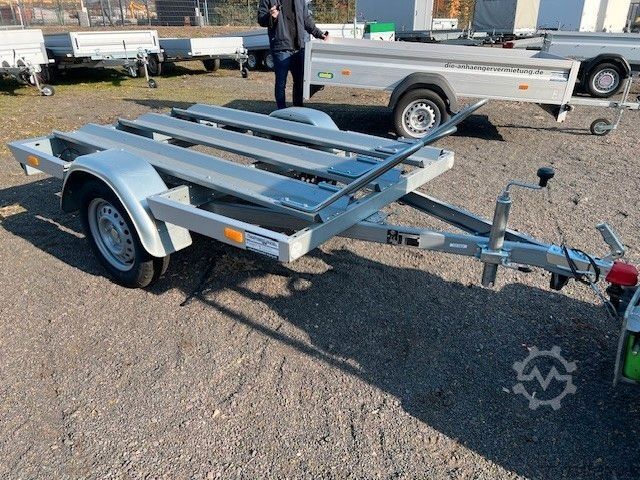 Motorcycle trailer STEMA MT 750 BS3 Motorradtransporter 100Kmh