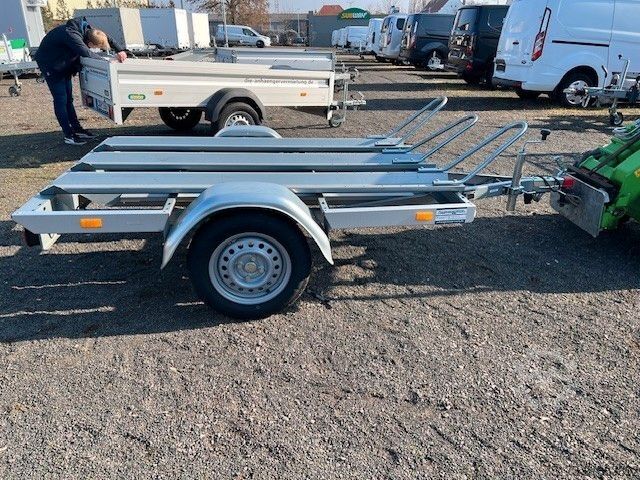 Motorcycle trailer STEMA MT 750 BS3 Motorradtransporter 100Kmh