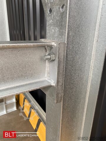 Cantilever rack ca. 4,02 lfm. Kragarmregal H: 416 cm T: 137 cm , 750 kg/Arm , 4 Lagerebenen
