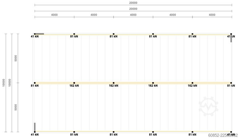 Lagerbühne 10x20m Lagerbühne , Belastung : 500kg/qm Unterkante: 2,5m ,ca. 200qm Systembühne