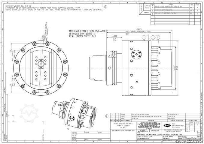 Bearbeitungszentrum - Universal GROB-WERKE G 550 6-axis (4 Machines available)   267