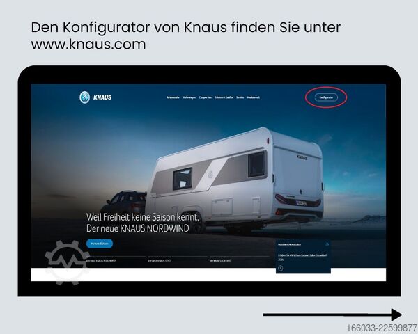 Wohnwagen KNAUS Südwind 500 QDK Black Sel.27*Wunschkonfiguration