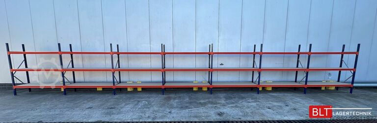Wide span storage rack ca. 28,55 lfm. Weitspannregale H: 200 cm T: 60 cm , 400 kg Fachlast , 3 Ebenen