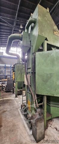 Table shot blasting machine with 2 rotating tables. STEM 14x6/2S/2WX1M