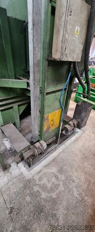 Table shot blasting machine with 2 rotating tables. STEM 14x6/2S/2WX1M