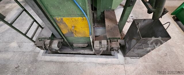 Table shot blasting machine with 2 rotating tables. STEM 14x6/2S/2WX1M