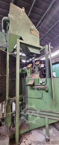 Table shot blasting machine with 2 rotating tables. STEM 14x6/2S/2WX1M