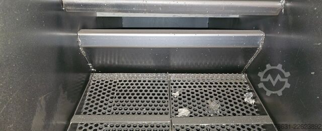 Table shot blasting machine with 2 rotating tables. STEM 14x6/2S/2WX1M
