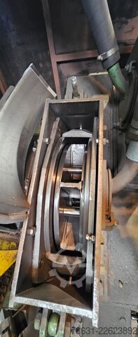 Table shot blasting machine with 2 rotating tables. STEM 14x6/2S/2WX1M