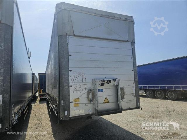 Open semitrailer with tarp Schmitz Cargobull Semitrailer Curtainsider Mega