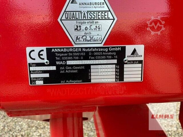 Tipper trailer Annaburger HTS22C.17 SCHUBMAX PLUS