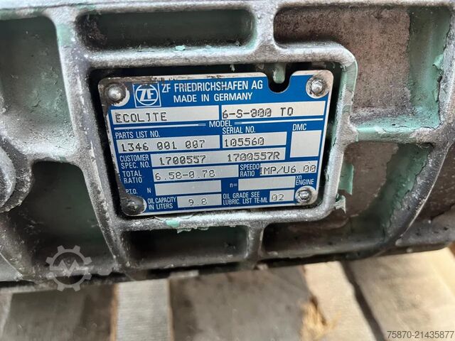 Transmission DAF versnellingsbak 6S800 TO 6.58-0.78