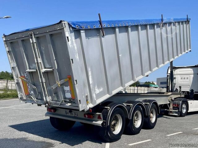 Tipper Fruehauf grain transport 46m 3 3 axels , ABS