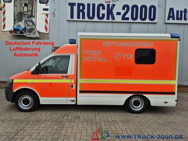 Fire truck Volkswagen T5 2.0 TDI Automatic KTW Krankentransport Klima