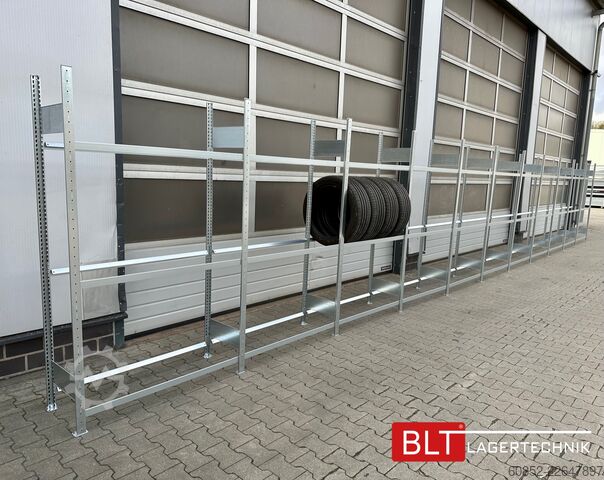 Steckregal ca. 34,56 lfm. Reifenregale META für bis zu 360 Reifen! Neuware