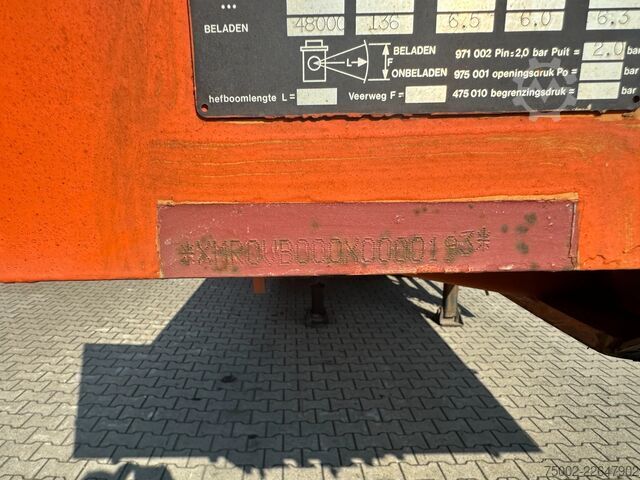 Platform trailer Nooteboom OVB-73-04 73 tons Ballast trailer / 4 axles / 3...