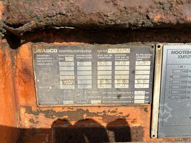 Platform trailer Nooteboom OVB-73-04, 73 tons Ballast trailer, 4 axles, 3 ...