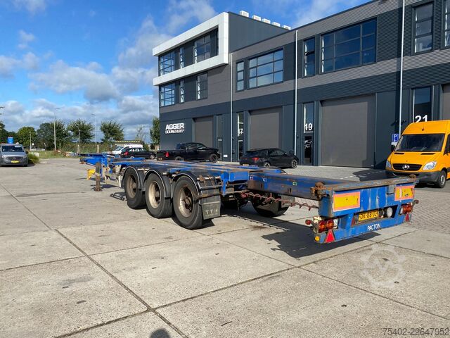Containertransport Pacton T3-010 T3-010 / 3x Extendable / BPW + Disc / 1x...