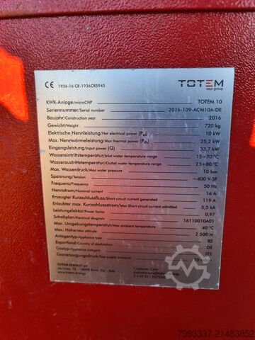 Blockheizkraftwerk Totem 20 Neu KWK TOTEM TOTEM 10
