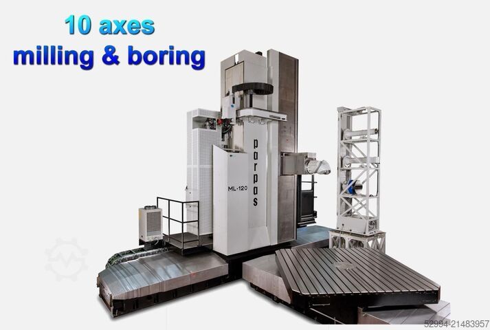 Bettfräsmaschine mit Fahrständer & CNC Parpas ML120-1 -8 axes X: 12 000- Y: 3500- Z: 1250 mm CNC
