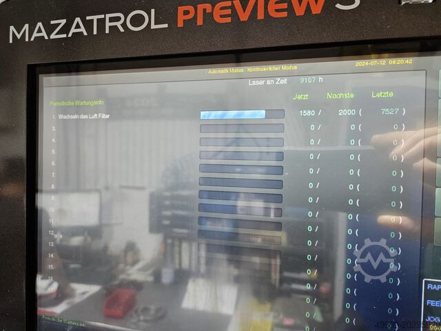 Laser cutting machine Mazak Super Turbo - X 2412 Fiber