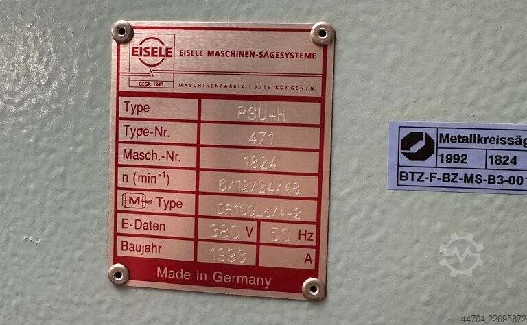 Kaltkreissäge Eisele PSU H 471