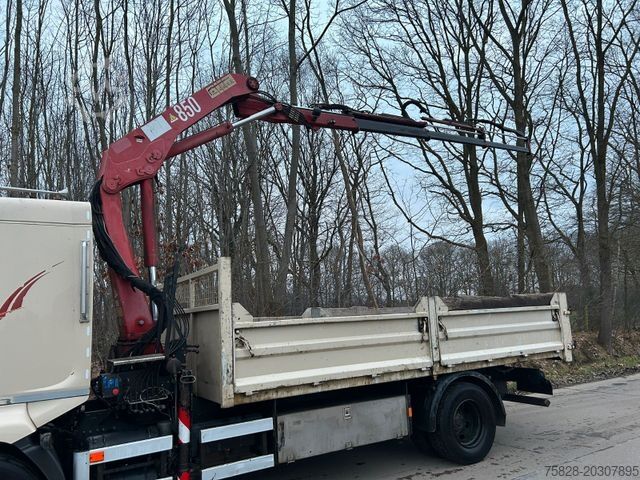 Kipper LKW RENAULT Midlum 210 Kipper + Kran HMF850