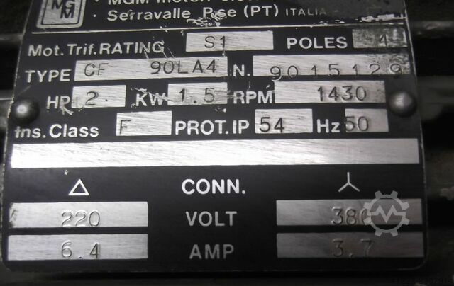 Gear motor 1.5 kW 143 rpm Bonfiglioli B5 Winkel
