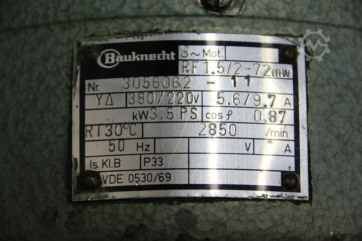 Doppelgehrungssäge (nur Sägeeinheiten) unbekannt 2,5 kW 2850 U/min