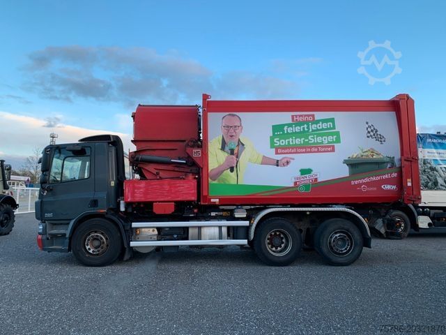 Garbage truck DAF CF 75.310 Schörling Seitenlader/Rechtslenker