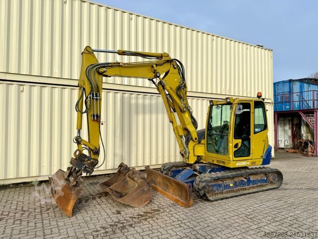 Minibagger KUBOTA KX080-4 / ZSA / 3 x Löffel / VAH / Deutsch