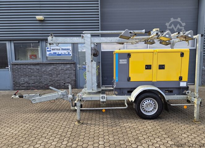 Mobile Lichtmast Atlas Copco QAS 20 ST3, Lichtmast Jaar 2018, 20Kva.