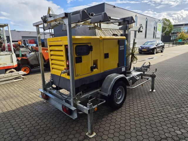 Mobile Lichtmast Atlas Copco QAS 20 ST3, Lichtmast Jaar 2018, 20Kva.