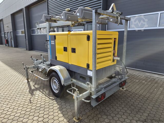 Mobile Lichtmast Atlas Copco QAS 20 ST3, Lichtmast Jaar 2018, 20Kva.